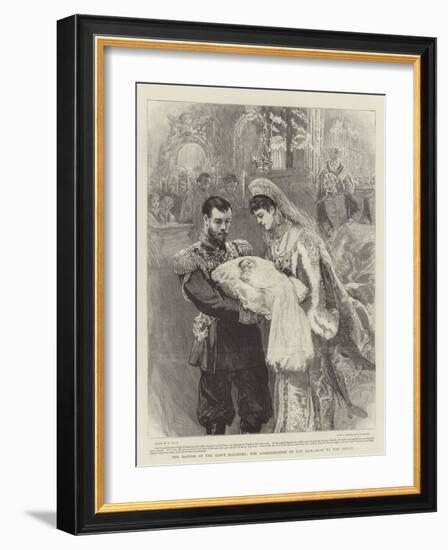 The Baptism of the Czar's Daughter, the Administration of the Sacrament to the Infant-William Small-Framed Giclee Print