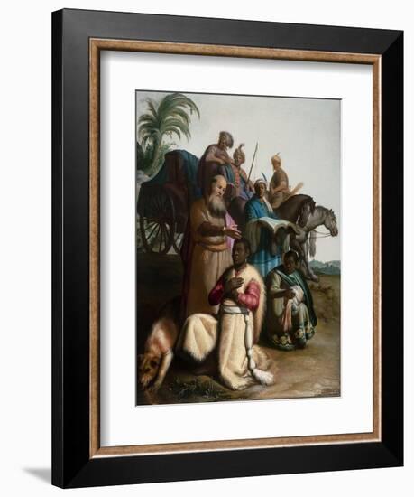 The Baptism of the Eunuch-Rembrandt van Rijn-Framed Giclee Print