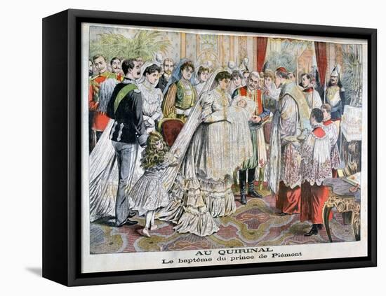 The Baptism of the Prince of Piedmont, Quirinal Palace, Rome, 1904-null-Framed Premier Image Canvas