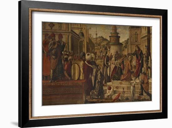 The Baptism of the Selenites-Vittore Carpaccio-Framed Giclee Print