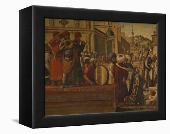 The Baptism of the Selenites-Vittore Carpaccio-Framed Premier Image Canvas