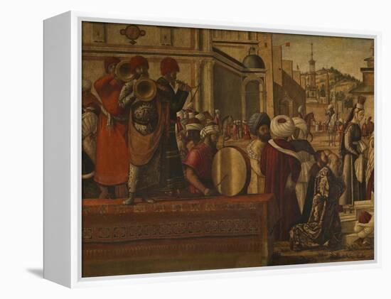 The Baptism of the Selenites-Vittore Carpaccio-Framed Premier Image Canvas