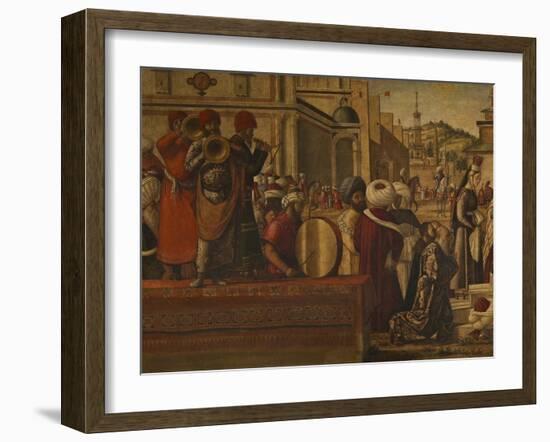 The Baptism of the Selenites-Vittore Carpaccio-Framed Giclee Print