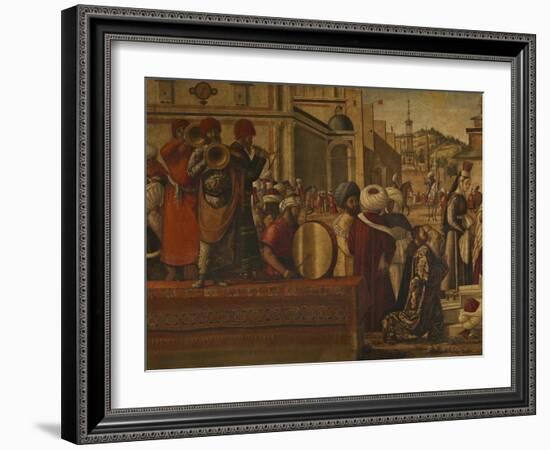 The Baptism of the Selenites-Vittore Carpaccio-Framed Giclee Print