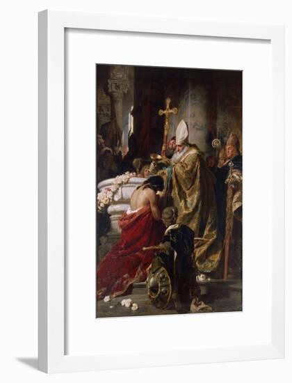 The Baptism of Vajk-Gyula Benczur-Framed Giclee Print