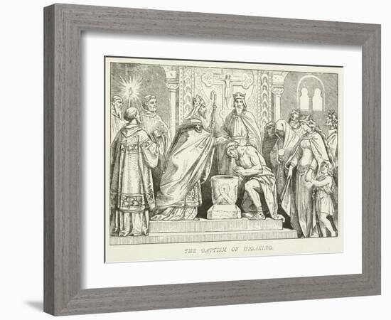 The Baptism of Widakind-null-Framed Giclee Print