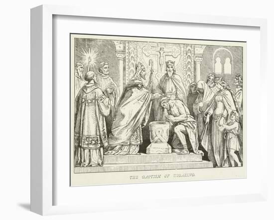 The Baptism of Widakind-null-Framed Giclee Print