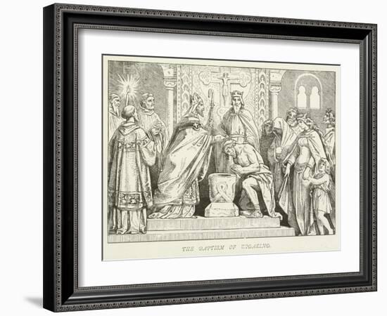 The Baptism of Widakind-null-Framed Giclee Print