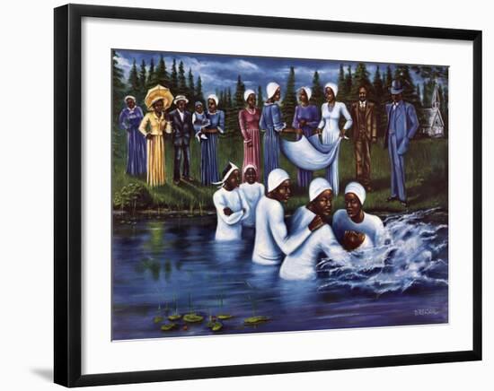 The Baptism-Don Reasor-Framed Art Print