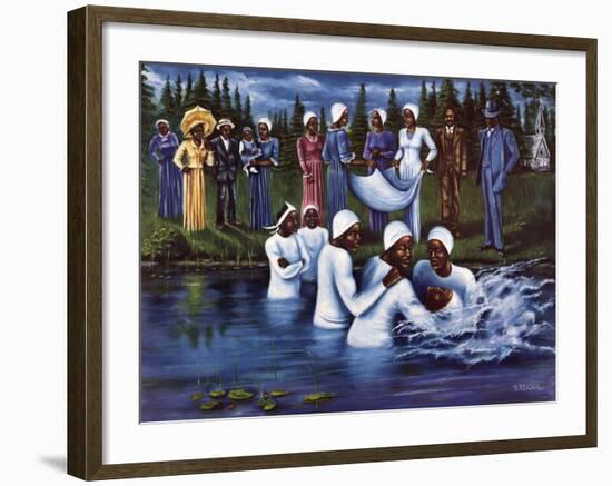 The Baptism-Don Reasor-Framed Art Print