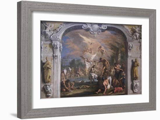 The Baptist of Christ-Sebastiano Ricci-Framed Art Print