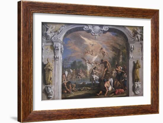 The Baptist of Christ-Sebastiano Ricci-Framed Art Print