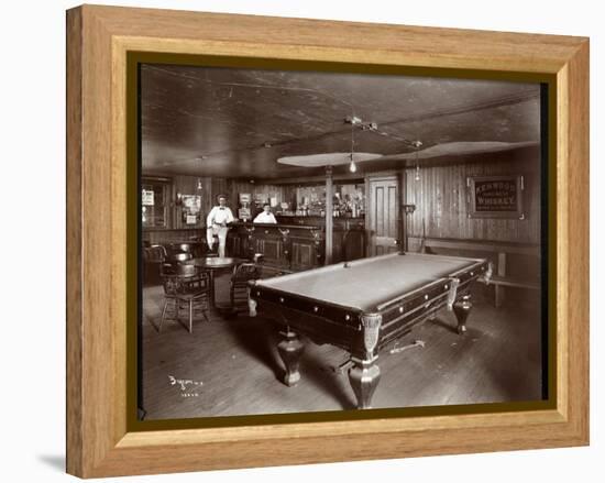 The Bar at Janer's Pavilion Hotel, Red Bank, New Jersey, 1903-Byron Company-Framed Premier Image Canvas