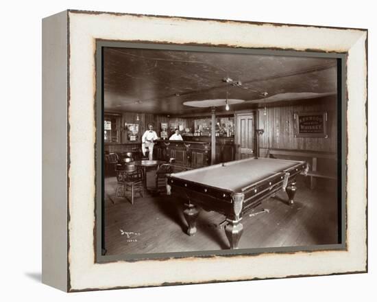 The Bar at Janer's Pavilion Hotel, Red Bank, New Jersey, 1903-Byron Company-Framed Premier Image Canvas