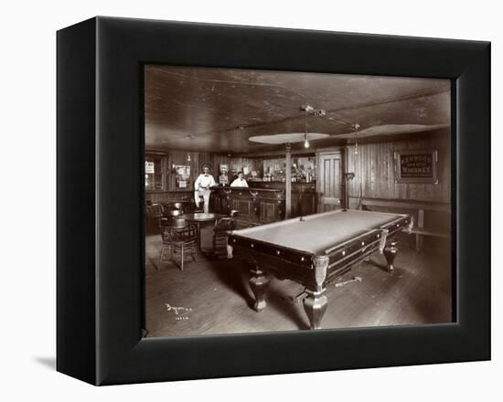 The Bar at Janer's Pavilion Hotel, Red Bank, New Jersey, 1903-Byron Company-Framed Premier Image Canvas