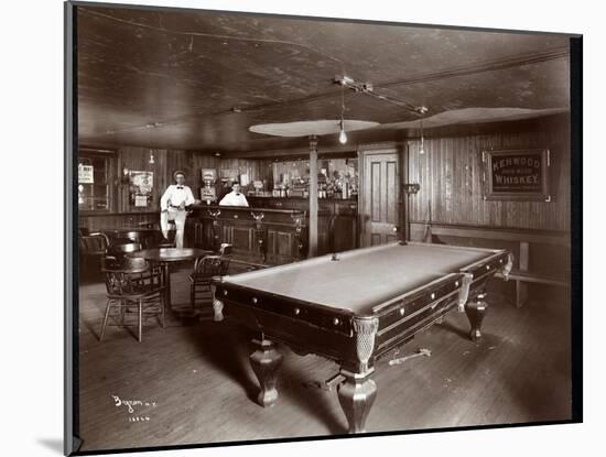 The Bar at Janer's Pavilion Hotel, Red Bank, New Jersey, 1903-Byron Company-Mounted Giclee Print