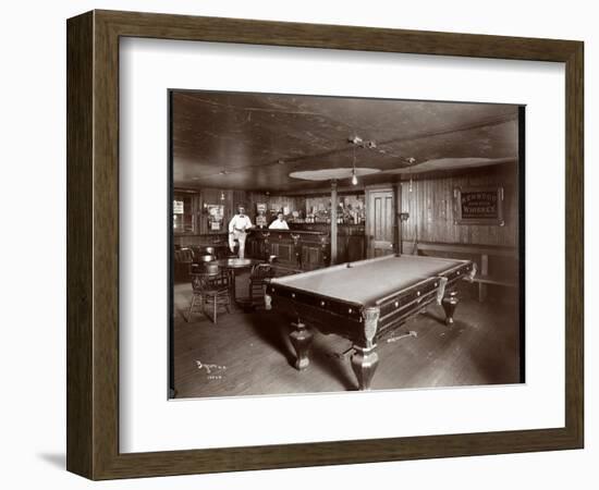 The Bar at Janer's Pavilion Hotel, Red Bank, New Jersey, 1903-Byron Company-Framed Giclee Print