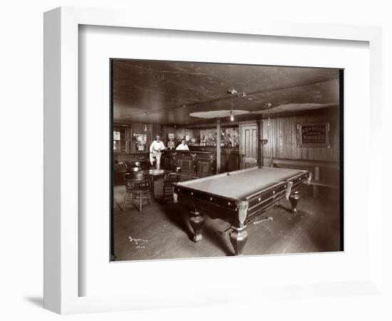 The Bar at Janer's Pavilion Hotel, Red Bank, New Jersey, 1903-Byron Company-Framed Giclee Print