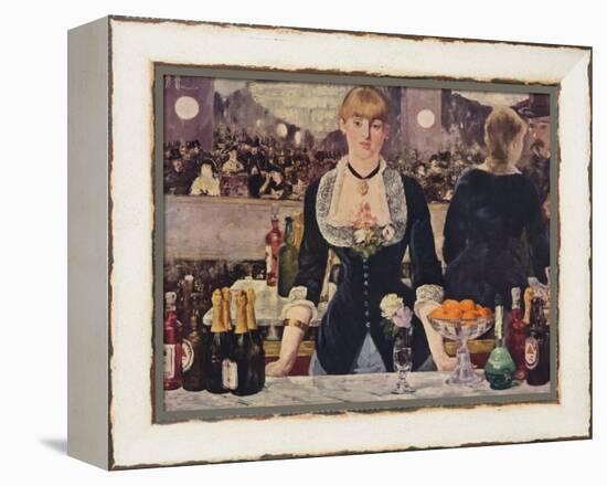 The Bar at the Folies-Bergere, 1882, (1938)-Edouard Manet-Framed Premier Image Canvas