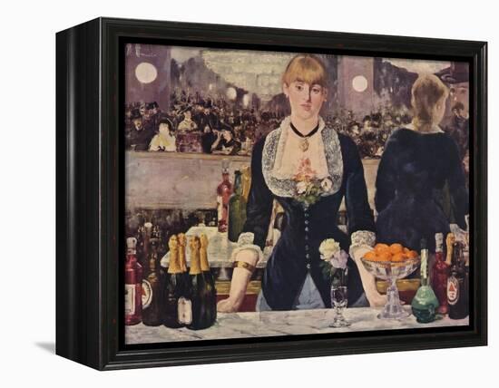 The Bar at the Folies-Bergere, 1882, (1938)-Edouard Manet-Framed Premier Image Canvas