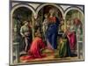 The Barbadori Altarpiece: Virgin and Child Surrounded by Angels with St. Frediano and St. Augustine-Fra Filippo Lippi-Mounted Giclee Print