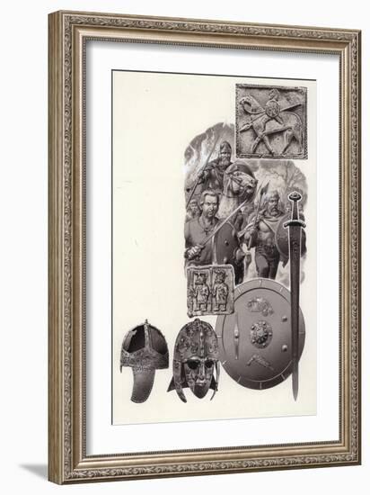 The Barbarians That Destroyed Imperial Rome-Pat Nicolle-Framed Giclee Print