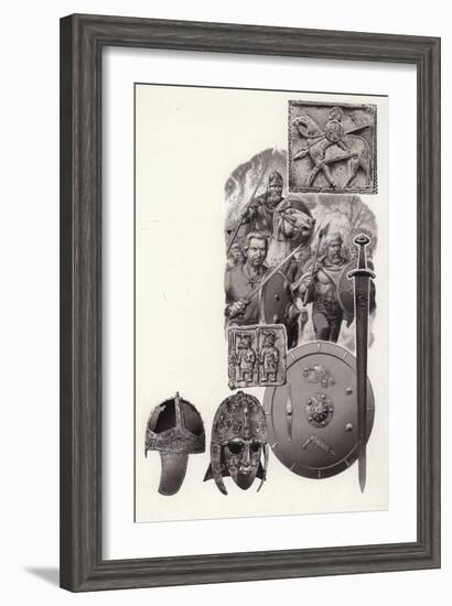 The Barbarians That Destroyed Imperial Rome-Pat Nicolle-Framed Giclee Print