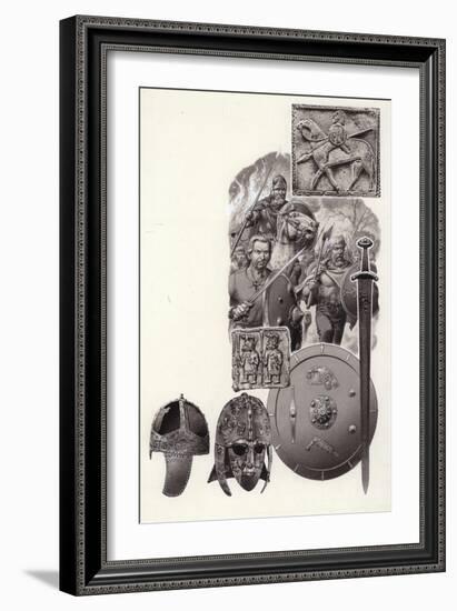 The Barbarians That Destroyed Imperial Rome-Pat Nicolle-Framed Giclee Print