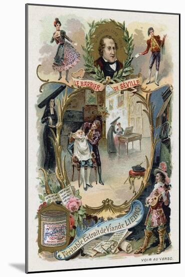 The Barber of Seville-Gioachino Rossini-Mounted Giclee Print