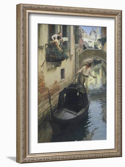 The Barcarolle, 1897-Giuseppe Bernardino Bison-Framed Giclee Print