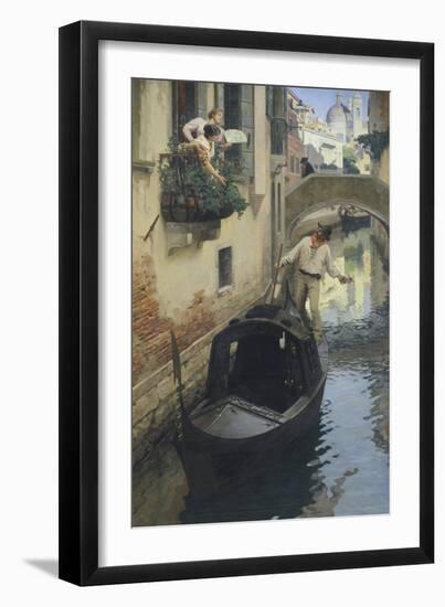 The Barcarolle, 1897-Giuseppe Bernardino Bison-Framed Giclee Print