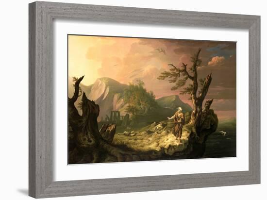 The Bard, 1774 (Oil on Canvas)-Thomas Jones-Framed Giclee Print