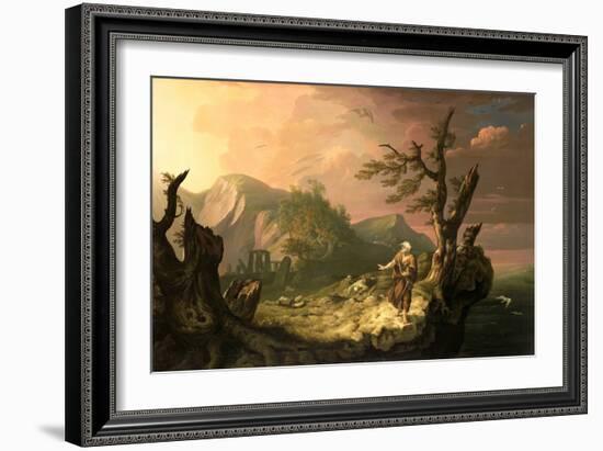 The Bard, 1774 (Oil on Canvas)-Thomas Jones-Framed Giclee Print