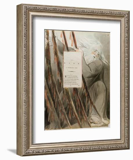 The Bard: a Pindaric Ode, from 'The Poems of Thomas Gray', Published 1797-98-William Blake-Framed Giclee Print