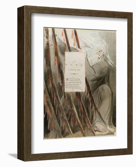 The Bard: a Pindaric Ode, from 'The Poems of Thomas Gray', Published 1797-98-William Blake-Framed Giclee Print