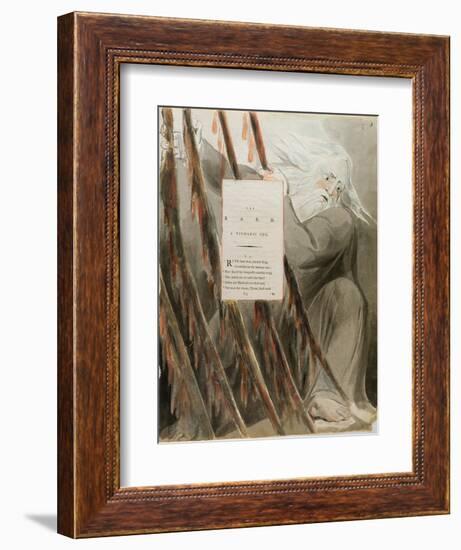 The Bard: a Pindaric Ode, from 'The Poems of Thomas Gray', Published 1797-98-William Blake-Framed Giclee Print