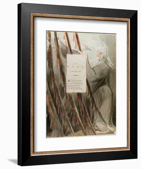 The Bard: a Pindaric Ode, from 'The Poems of Thomas Gray', Published 1797-98-William Blake-Framed Giclee Print