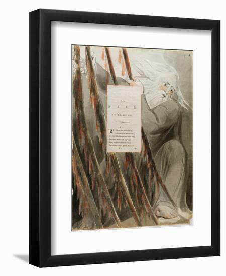 The Bard: a Pindaric Ode, from 'The Poems of Thomas Gray', Published 1797-98-William Blake-Framed Giclee Print