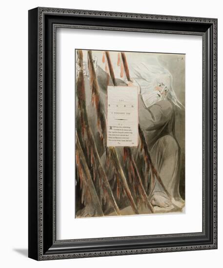 The Bard: a Pindaric Ode, from 'The Poems of Thomas Gray', Published 1797-98-William Blake-Framed Giclee Print