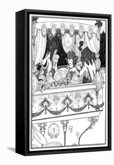 The Barge, Aubrey Beardsley-Aubrey Beardsley-Framed Stretched Canvas