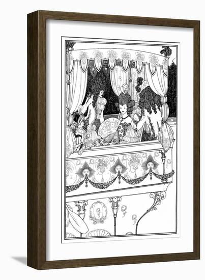 The Barge, Aubrey Beardsley-Aubrey Beardsley-Framed Art Print