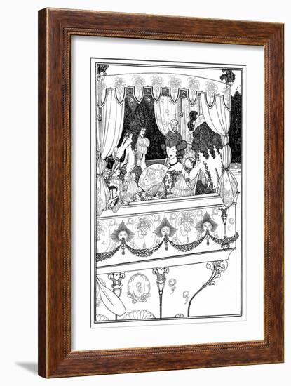 The Barge, Aubrey Beardsley-Aubrey Beardsley-Framed Art Print