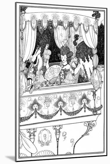 The Barge, Aubrey Beardsley-Aubrey Beardsley-Mounted Art Print