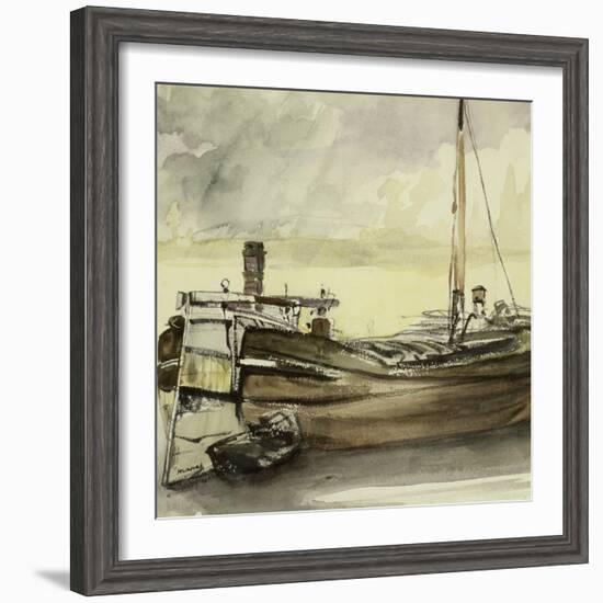 The Barge-Edouard Manet-Framed Giclee Print