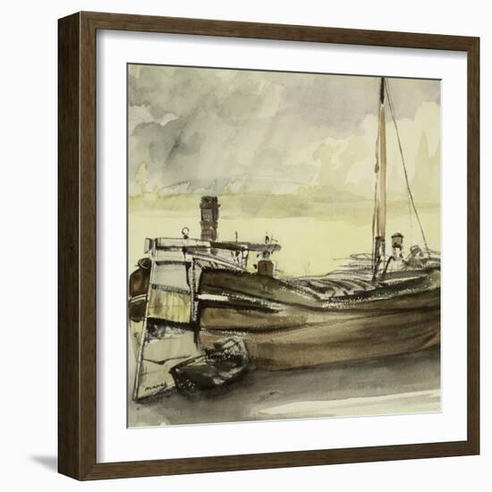 The Barge-Edouard Manet-Framed Giclee Print