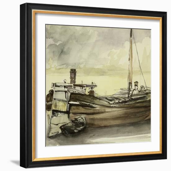 The Barge-Edouard Manet-Framed Giclee Print