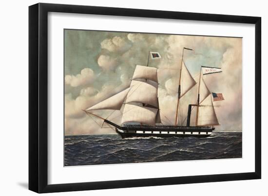 The Barkentine John S. Mckim, 1902-Antonio Jacobsen-Framed Giclee Print