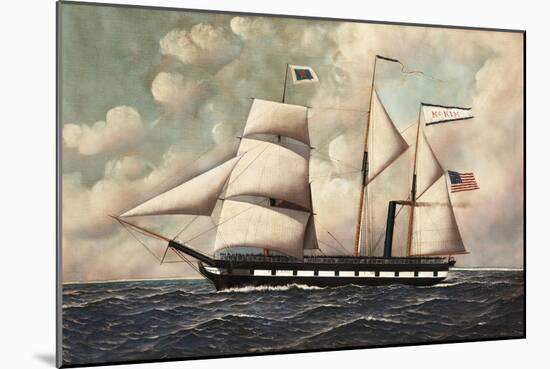 The Barkentine John S. Mckim, 1902-Antonio Jacobsen-Mounted Giclee Print