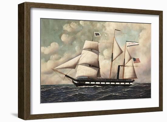 The Barkentine John S. Mckim, 1902-Antonio Jacobsen-Framed Giclee Print