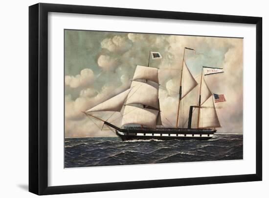 The Barkentine John S. Mckim, 1902-Antonio Jacobsen-Framed Giclee Print